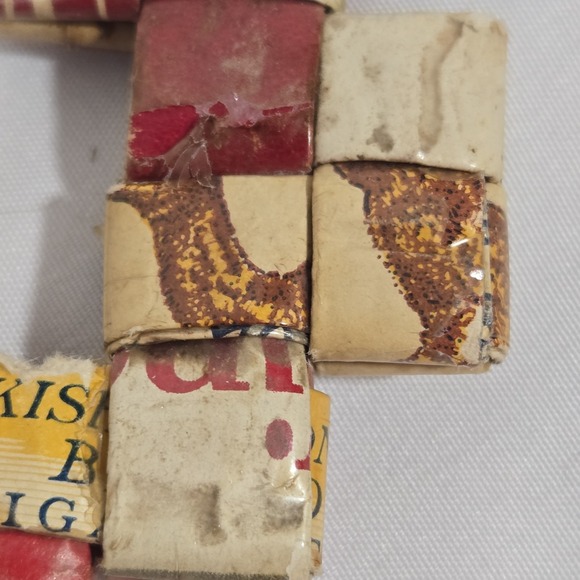 Vintage Cigarette Wrapper Woven Belt Prison Art Folk Art Integrated Buckle 26\